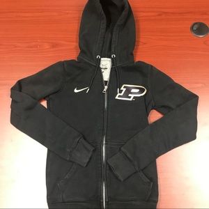 Nike Purdue Zip Up Woman’s Hoodie- Size XS